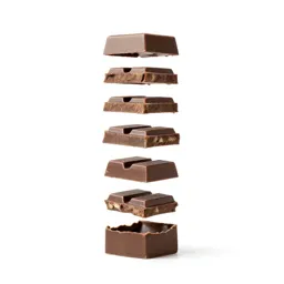 Chocolate bar in foil