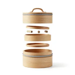 Stacked bento tiffin carrier
