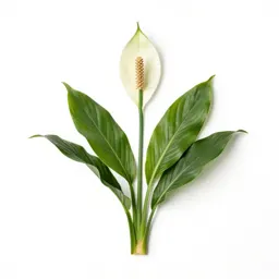 Peace lily in bloom