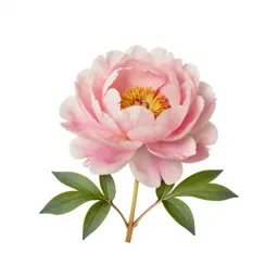 Peony in full bloom