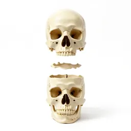 Human skull anatomical model