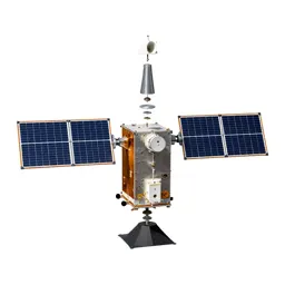 Satellite bus with solar wings