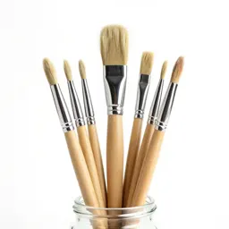 Jar of brushes