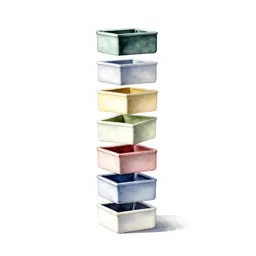 Set of watercolour pans