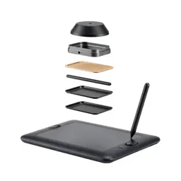 Graphics tablet with a stylus