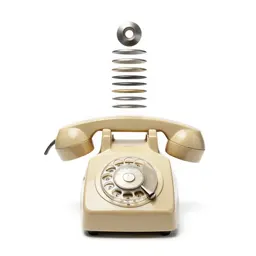 Rotary dial telephone