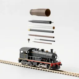Model train locomotive