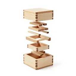 Wooden puzzle box