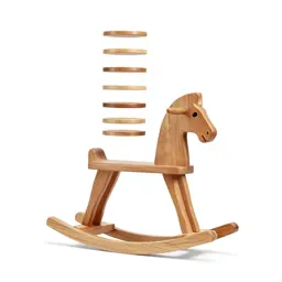 Wooden rocking horse