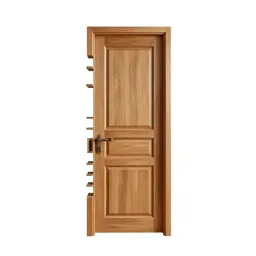 Carved wooden door