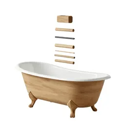 Claw-foot bathtub