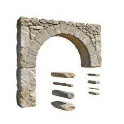 Stone arch keystone