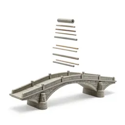 Stone bridge model
