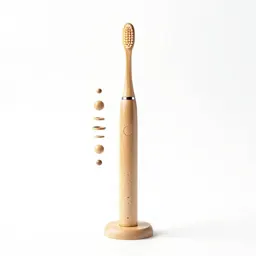Electric toothbrush on a stand