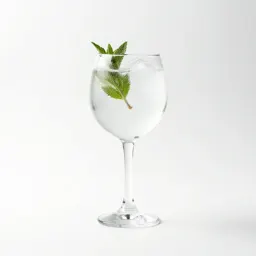 Gin and tonic with botanicals