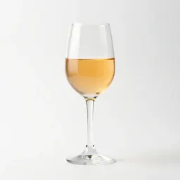 Glass of natural orange wine