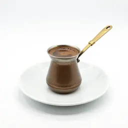 Turkish coffee in a cezve