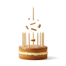 Birthday cake with candles