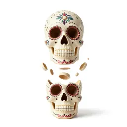 Day of the dead sugar skull