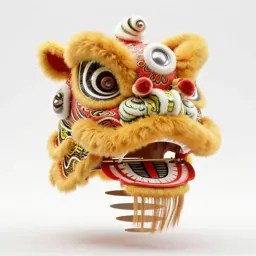 Lion dance head