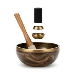 Singing bowl with a mallet