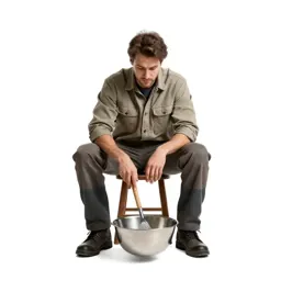 Frontier prospector panning