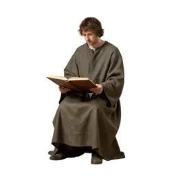 Mediaeval scribe at a lectern