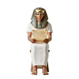 Egyptian scribe with a papyrus