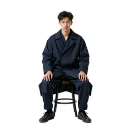 Street samurai in a long coat