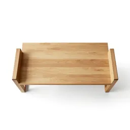 C-shaped sofa table