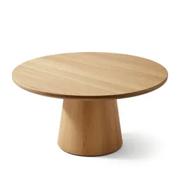 Round pedestal dining table