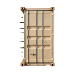 Shipping container door