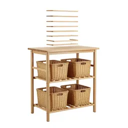 Changing table with baskets