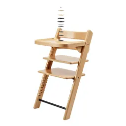 High chair in bentwood