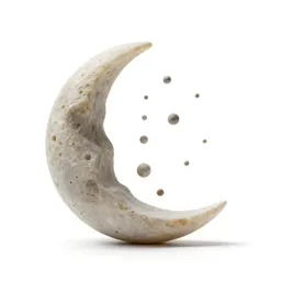 Night light shaped like a moon