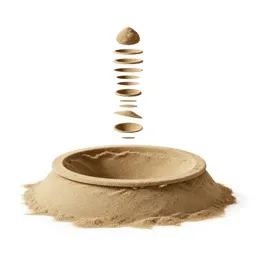 Sandpit with a lid