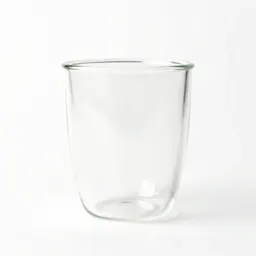 Double-walled glass tumbler