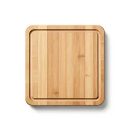 Wooden cutting board with a juice groove