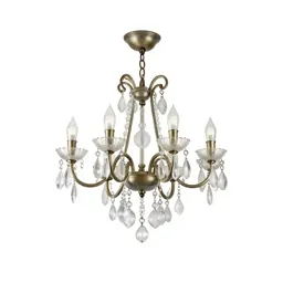 Chandelier with glass drops