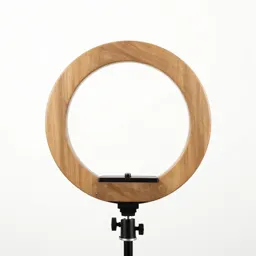 Ring light on a stand