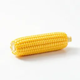 Corn cob with husk peeled