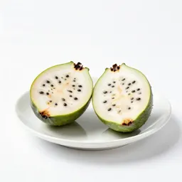 Feijoa cut in two