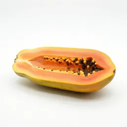 Papaya halved