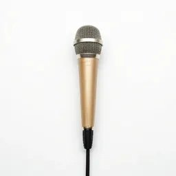Boom microphone on a stand