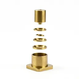 Brass bookend pair