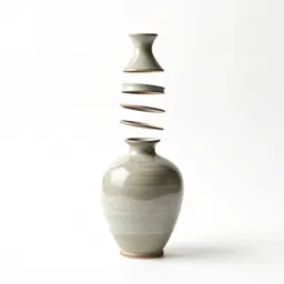 Ceramic vase with a narrow neck