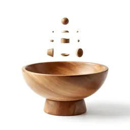 Footed fruit bowl