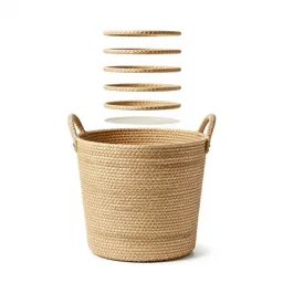 Laundry basket in seagrass
