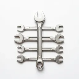 Socket wrench set in a case