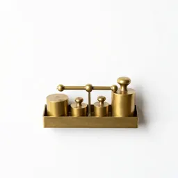 Scale with brass weights